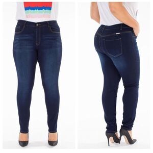 KanCan Skinny Dark Wash Jeans Plus Size 2XL